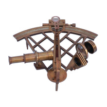 Load image into Gallery viewer, Admiral&#39;s Antique Brass Sextant 12&quot; with Rosewood Box (Includes custom plate)