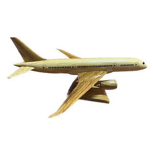 Boeing 787 Dreamliner Mahogany Wood Desktop Airplane Model