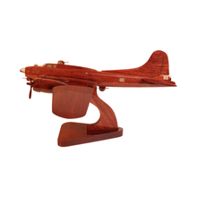 Load image into Gallery viewer, B17 Flying Fortress Mahogany Wood Desktop Airplane Model