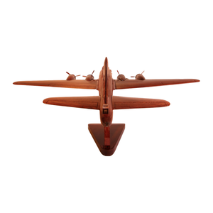 B17 Flying Fortress Mahogany Wood Desktop Airplane Model