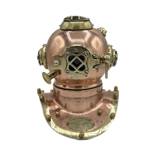 Small Diving Helmet (Copper with brass)