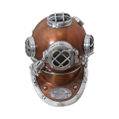 Brown finish diving helmet  scuba nautical mark V