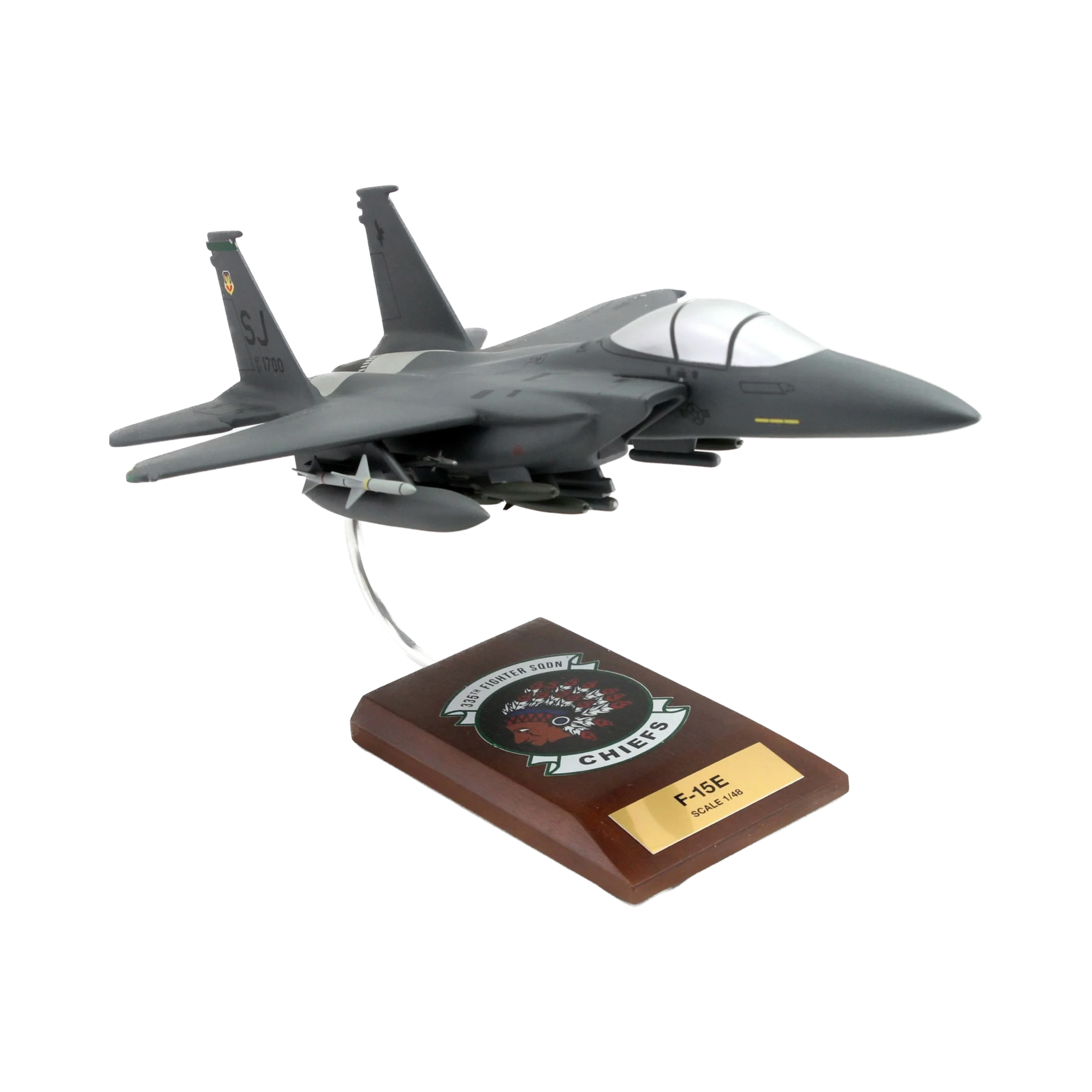 F-15E Strike Eagle Seymour Johnson AFB 4th Fighter Wing 335th Painted Aviation Model Custom Made for you