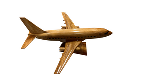 Boeing 737 Mahogany Wood Desktop Airplane Model