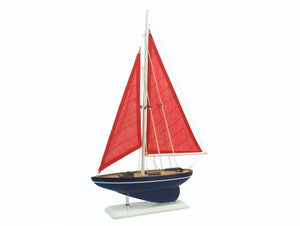 Wooden American Paradise Model Sailboat 17""