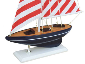 Wooden Nautical Delight Model Sailboat 17""