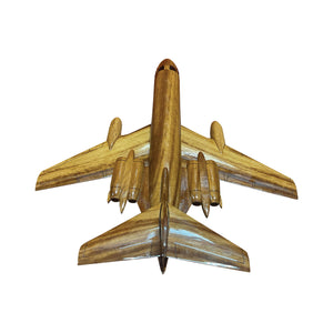 Lockheed Jetstar Mahogany Wood Desktop Airplane Model