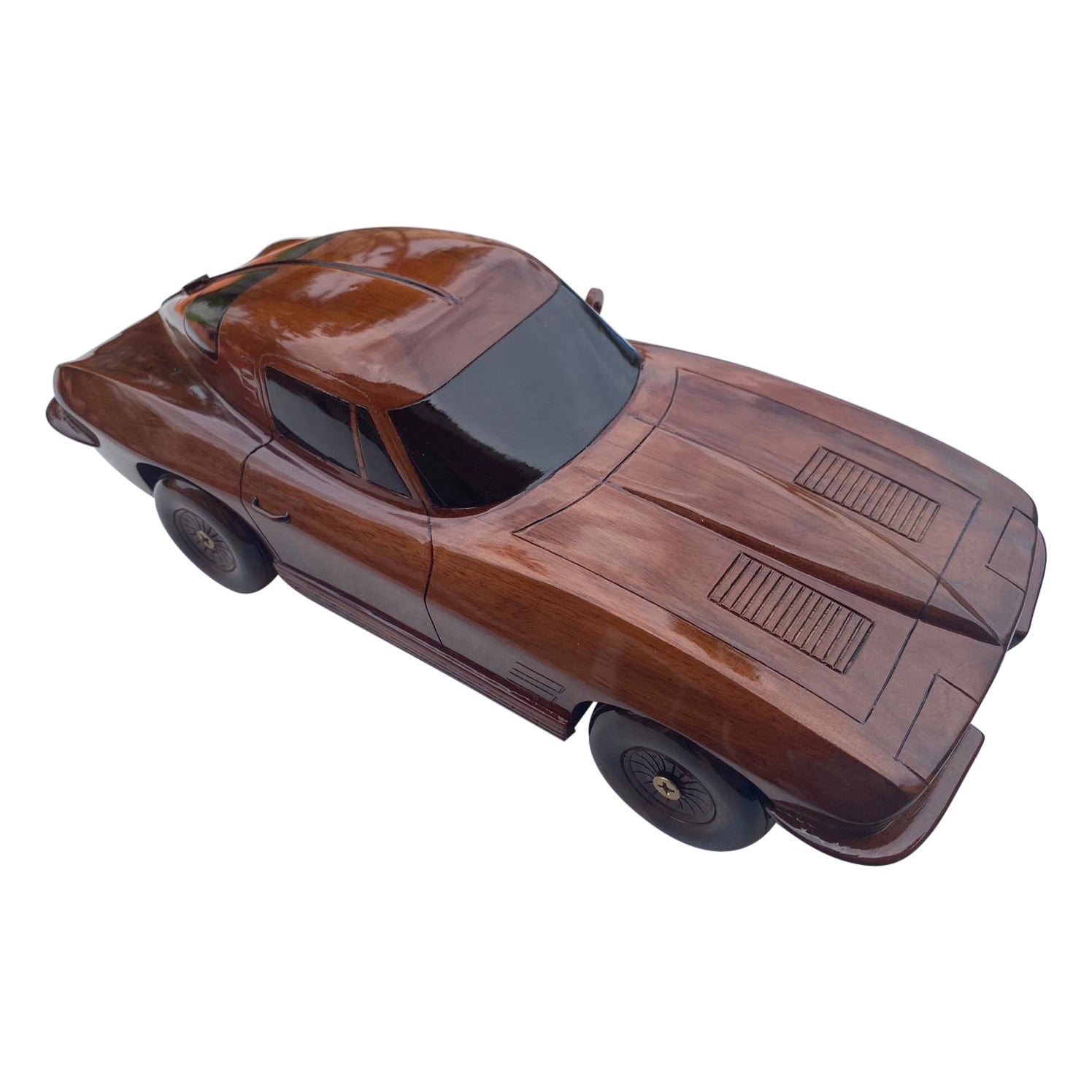 Corvette 1963 Stingray Mahogany Wood Cars & trucks Desktop Model
