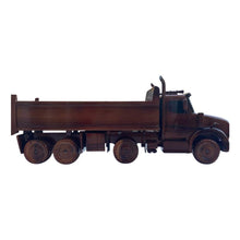 Load image into Gallery viewer, Dump Truck Mahogany Wood Desktop Cars &amp; trucks Model