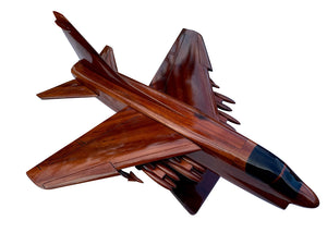A7 Corsair Mahogany Wood Desktop Airplane Model