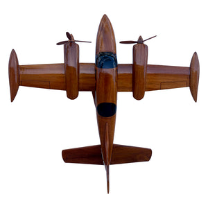Cessna 310 Mahogany Wood Desktop Airplane Model