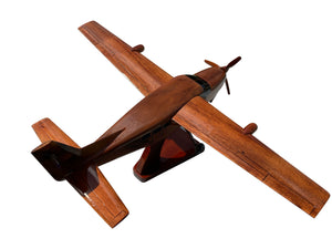 Cessna Caravan Mahogany Wood Desktop Airplanes Model