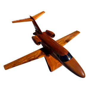 Cessna Citation Mustang Mahogany Wood Desktop Airplane Model