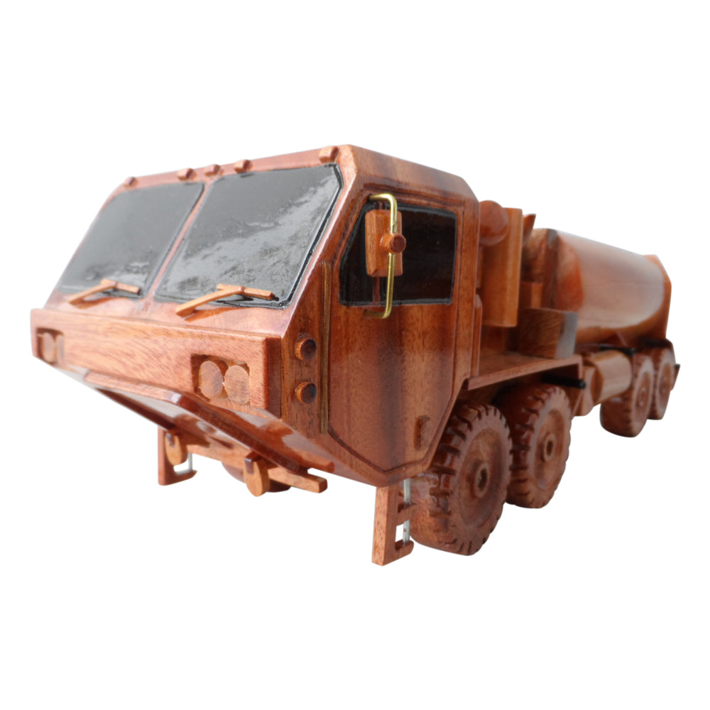 HEMTT Fuel Truck Mahogany Wood Desktop truck Model