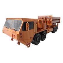 Load image into Gallery viewer, M1120 HEMTT THAAD Mahogany Wood Desktop Truck combos  Model