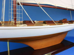 Wooden Columbia Model Sailboat Decoration 60''