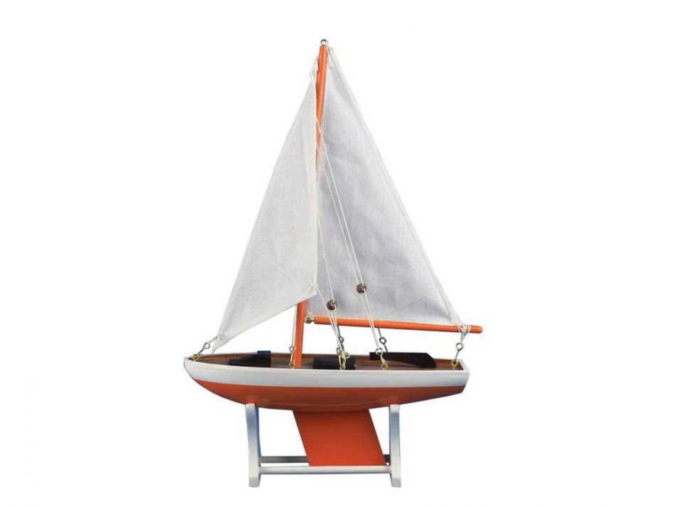 Wooden Decorative Sailboat Model 12