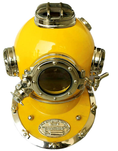 Dark Dual Tone finish diving helmet  scuba nautical mark V