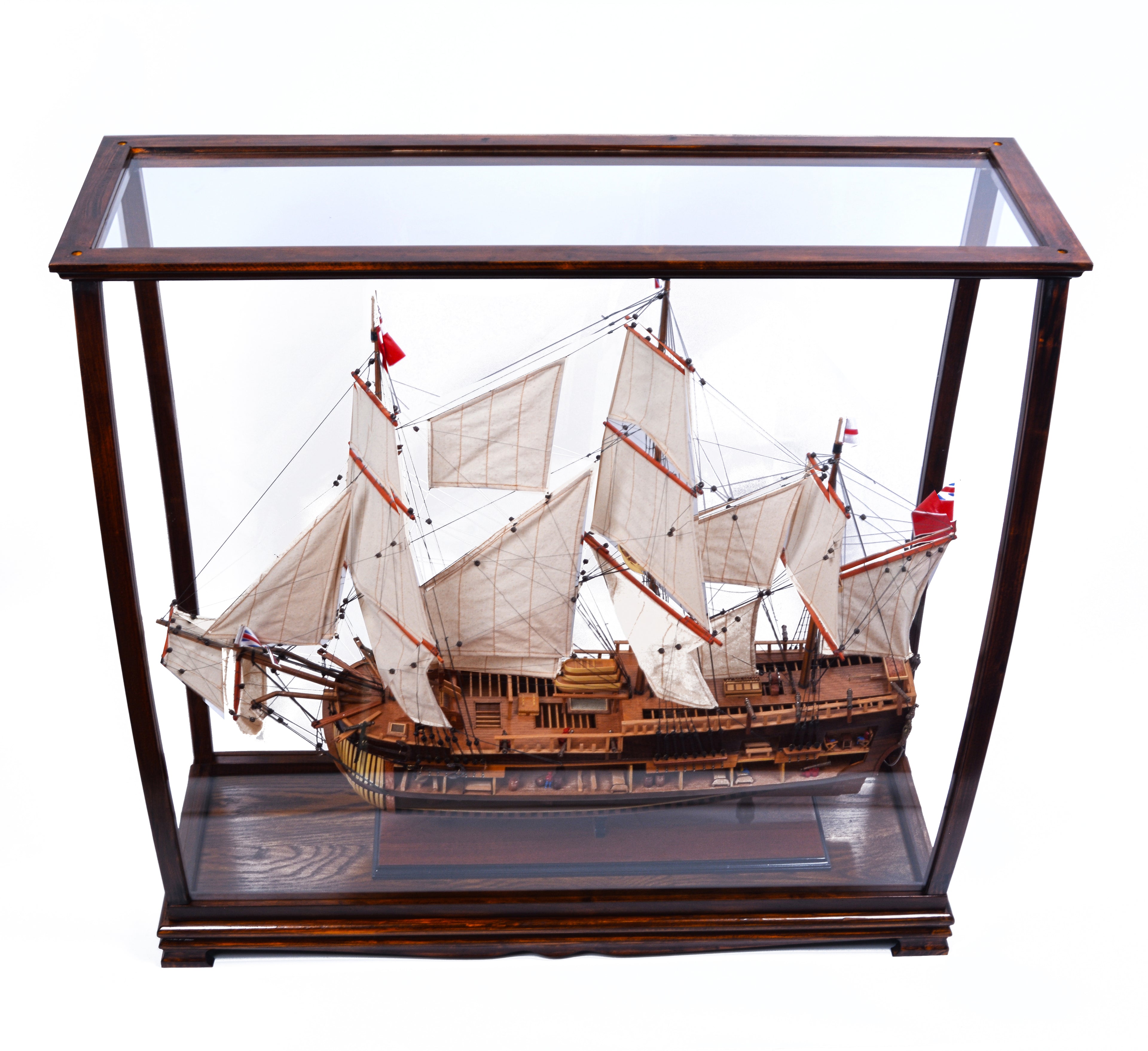 Table Top Display Case Classic Brown
