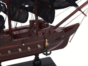 Wooden Blackbeards Queen Annes Revenge Black Sails Model Pirate Ship 12""