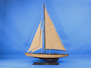 Wooden Rustic Enterprise Limited Model Sailboat Decoration 27"