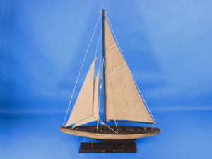 Wooden Rustic Enterprise Limited Model Sailboat Decoration 27"