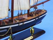 Load image into Gallery viewer, Wooden America Model Sailboat Decoration 16&quot;&quot;