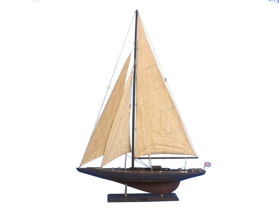 Wooden Vintage Endeavour Limited Model Sailboat Decoration 35"
