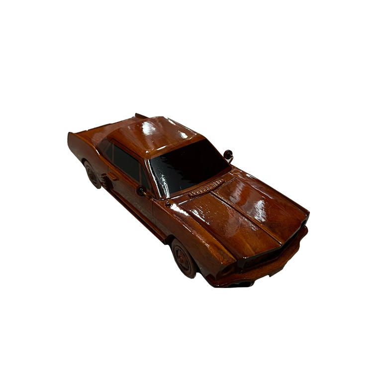 1965 Mustang Mahogany Wood Cars & Trucks Desktop Model