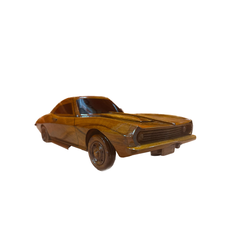 1969 Camaro  Mahogany Wood Desktop Model