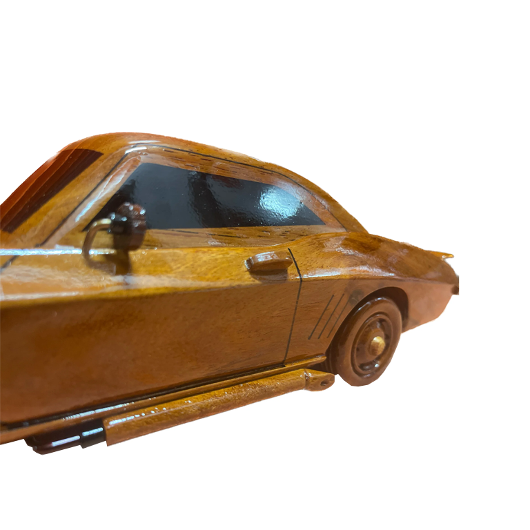 1969 Camaro  Mahogany Wood Desktop Model