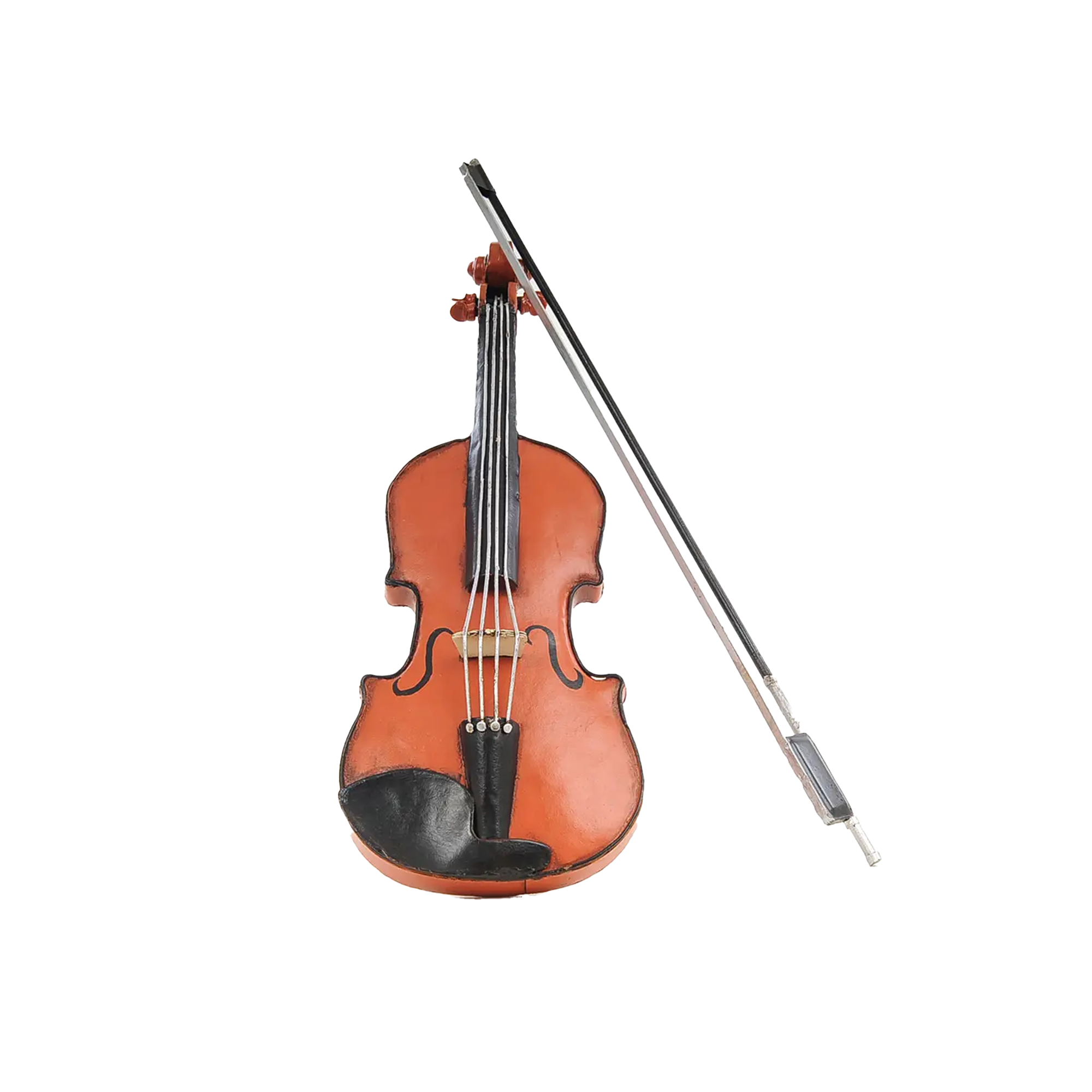 Orange Vintage Violin 1:2