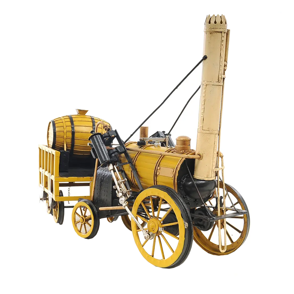 1829 Yellow Stephenson Rocket Steam Locomotive