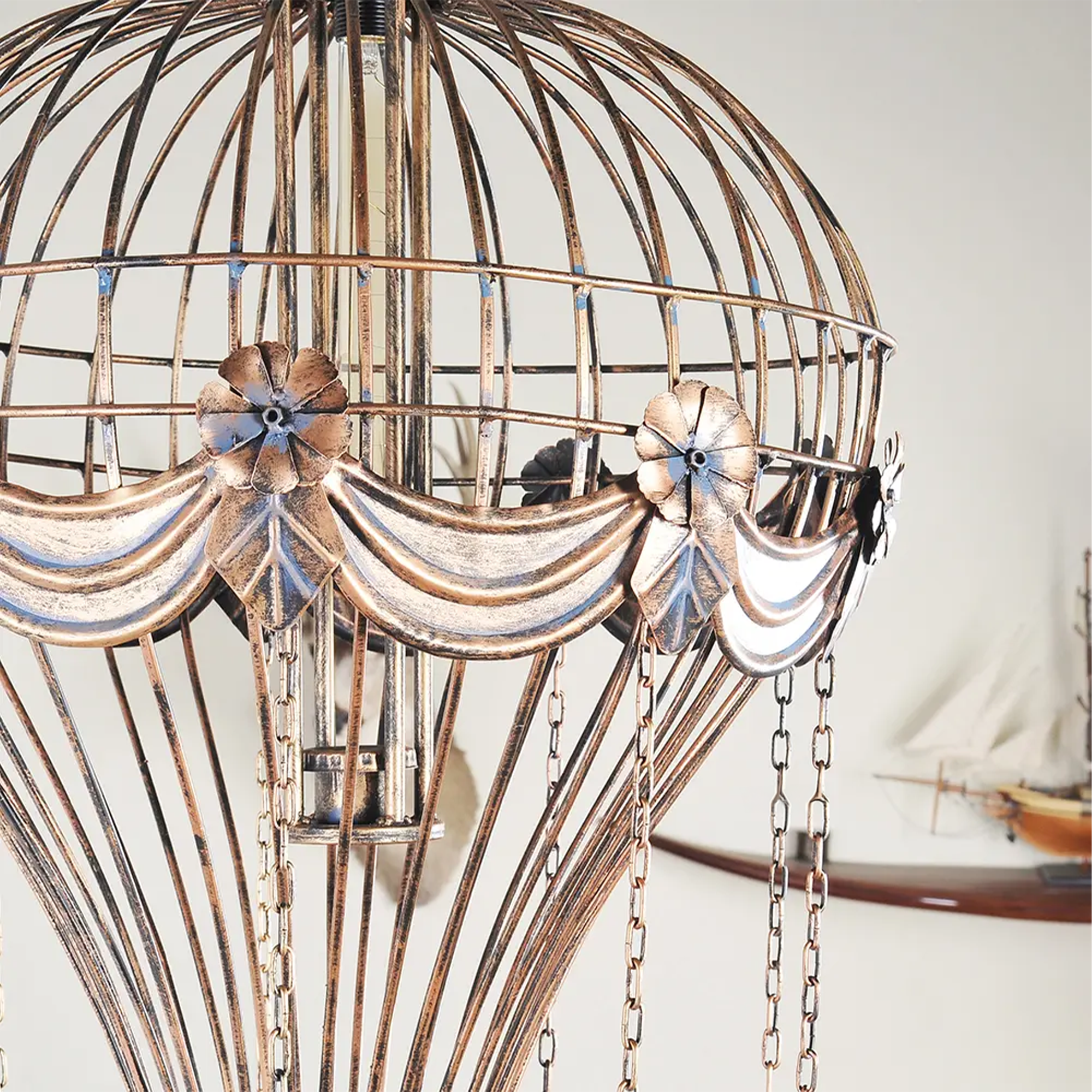 Vintage Hot Air Balloon Pendant