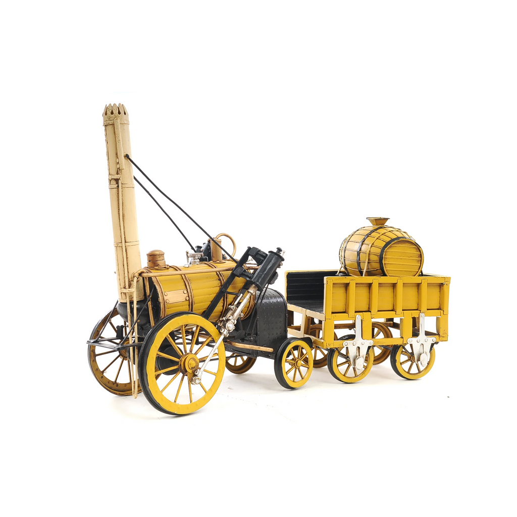 1829 Yellow Stephenson Rocket Steam Locomotive