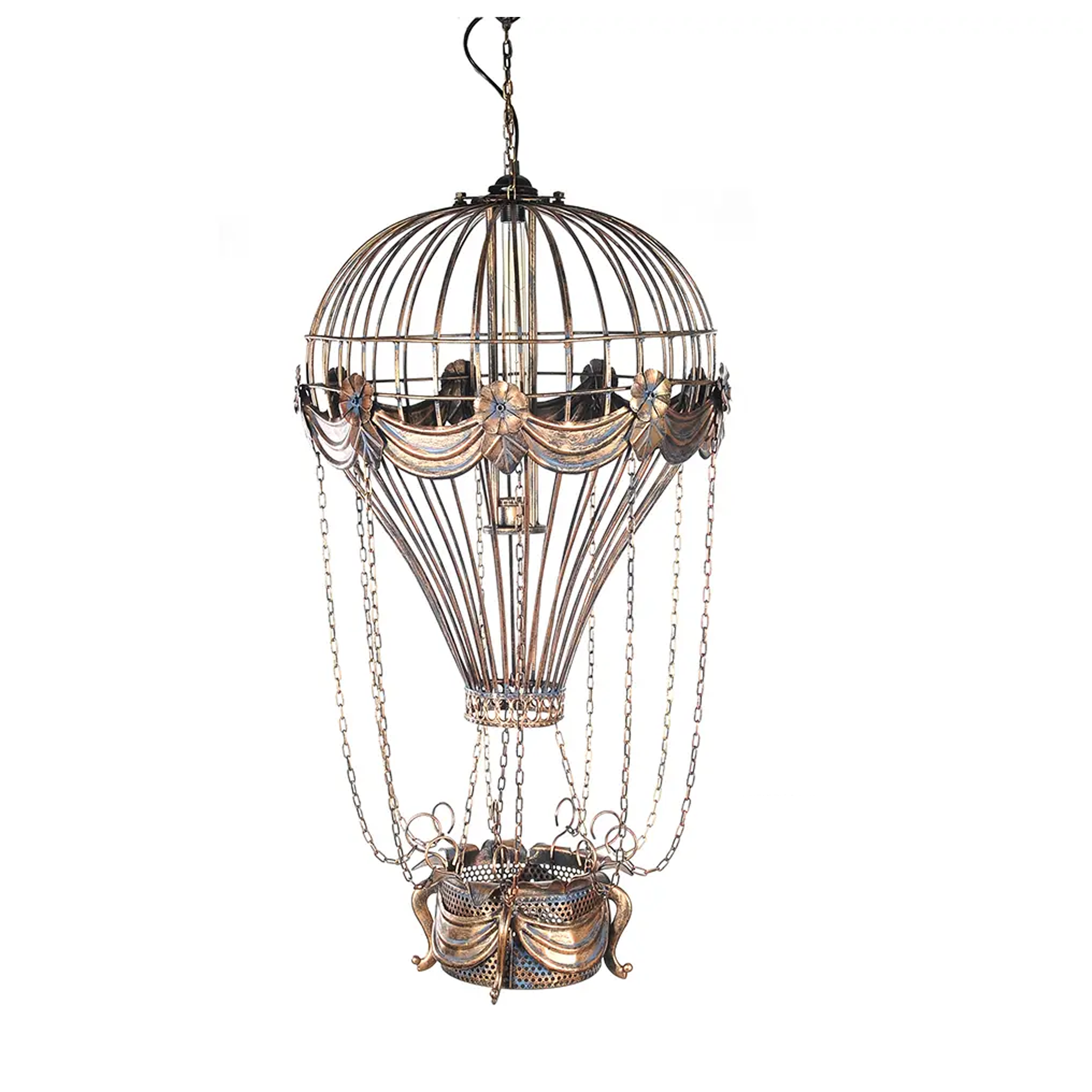 Vintage Hot Air Balloon Pendant