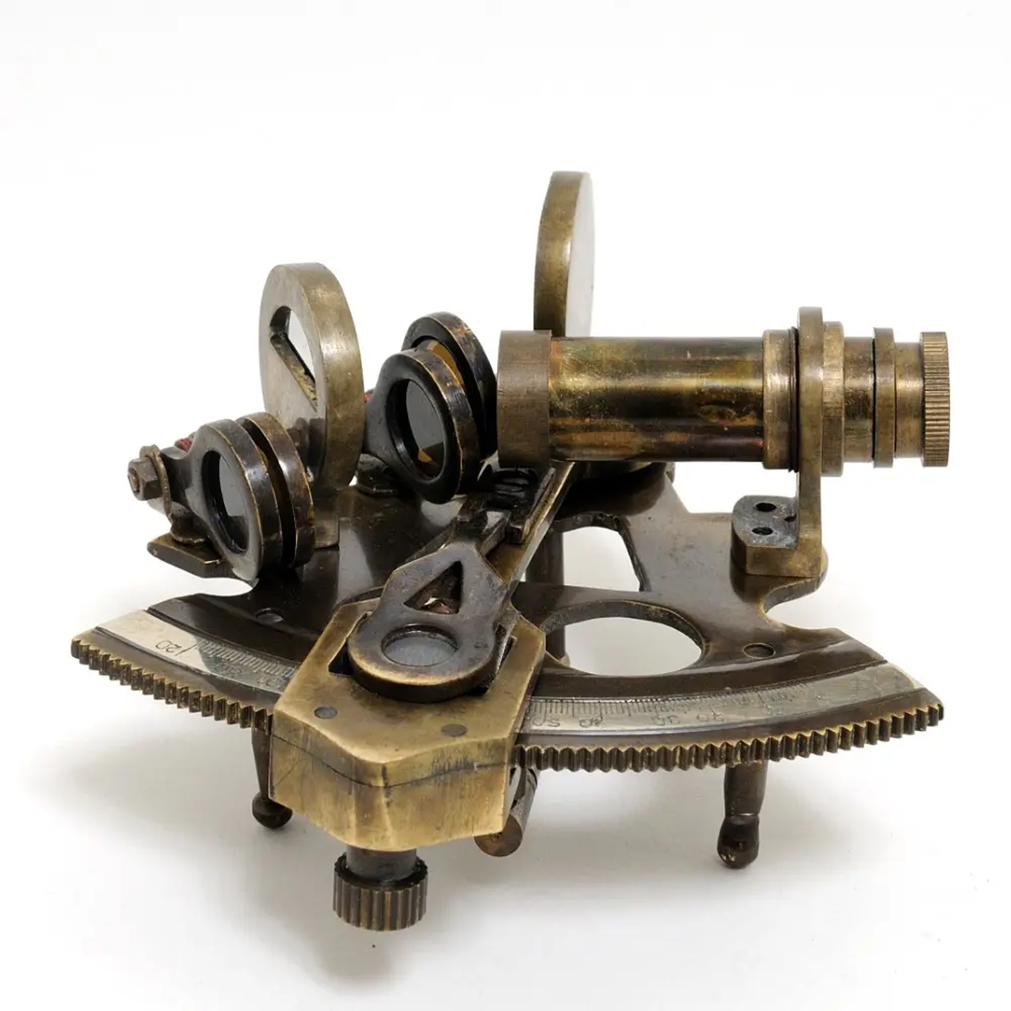 Nautical Sextant in leather case (Small)