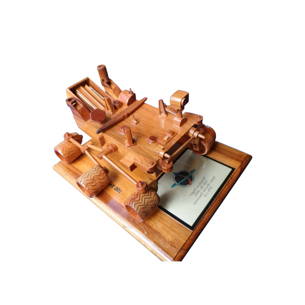 Curiosity Rover Mahogany Wood Desktop Cars & trucks Model
