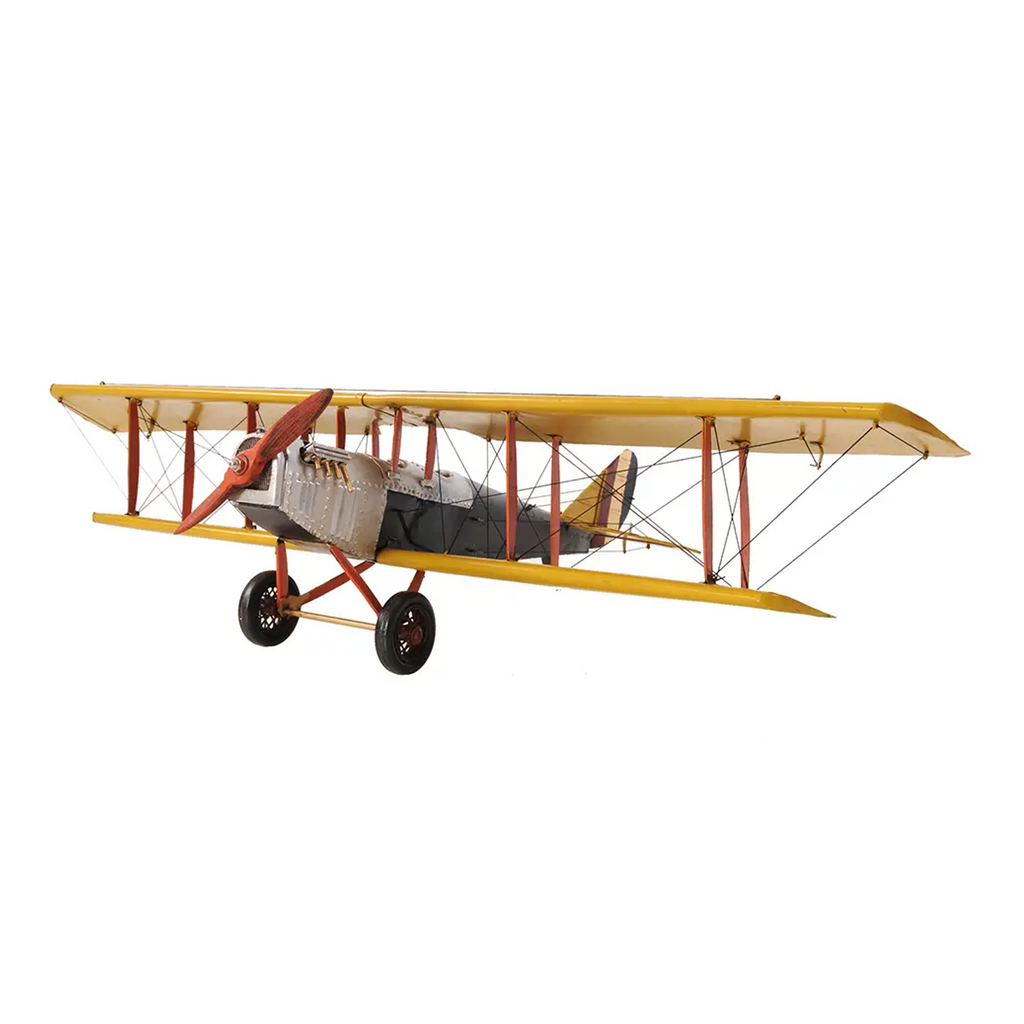 Yellow Curtis Jenny Plane 1:18