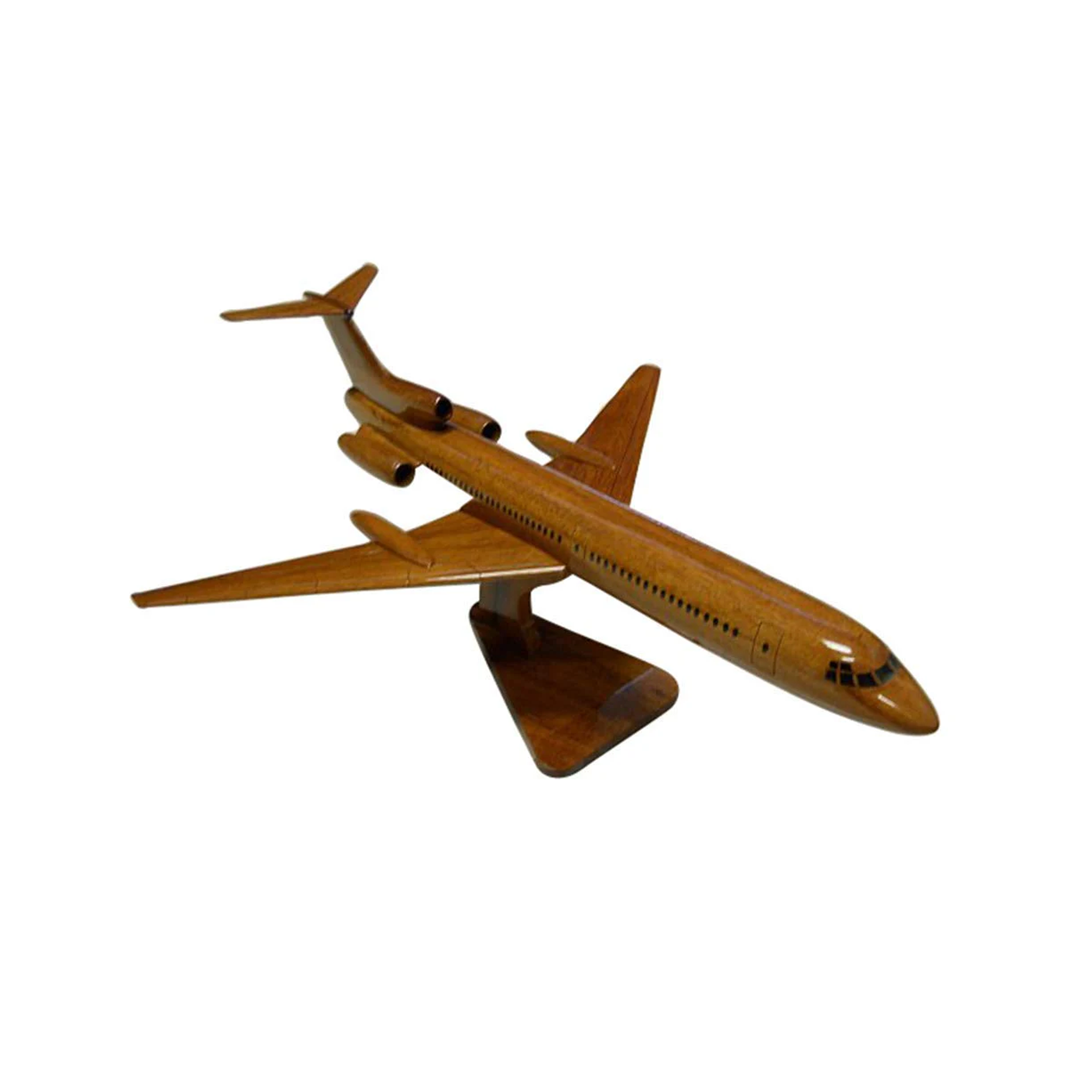 TU154 Mahogany Wood Desktop Airplane Model