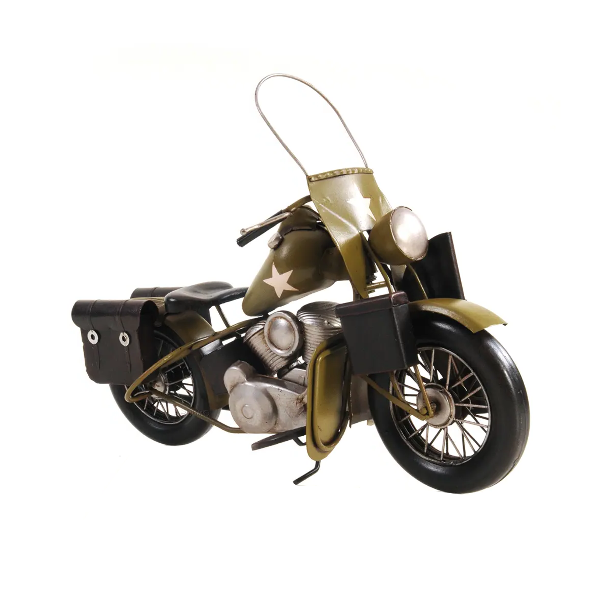 1942 Yellow Motorcycle 1:12