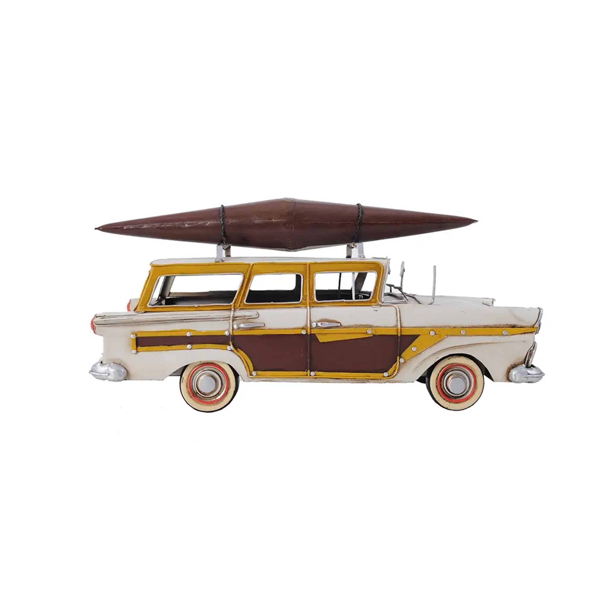 Fords Woody-Look Country Squire W/ Kayak
