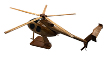 Load image into Gallery viewer, MD500 Mahogany Wood Desktop Helicopters Model