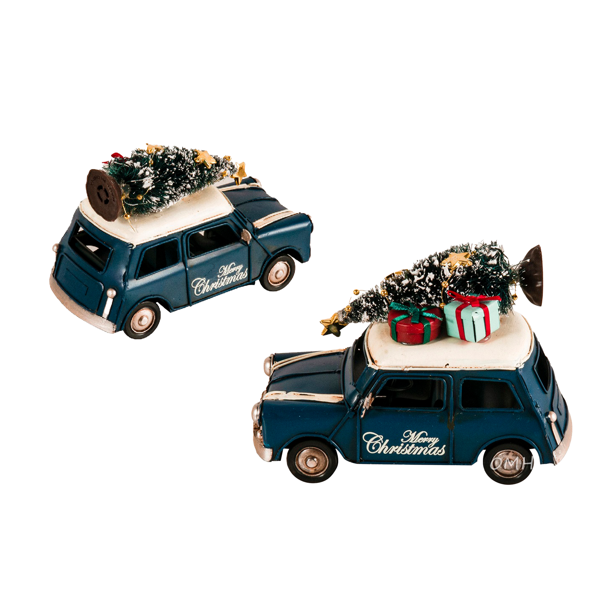 1960s Mini Cooper Christmas Car Model