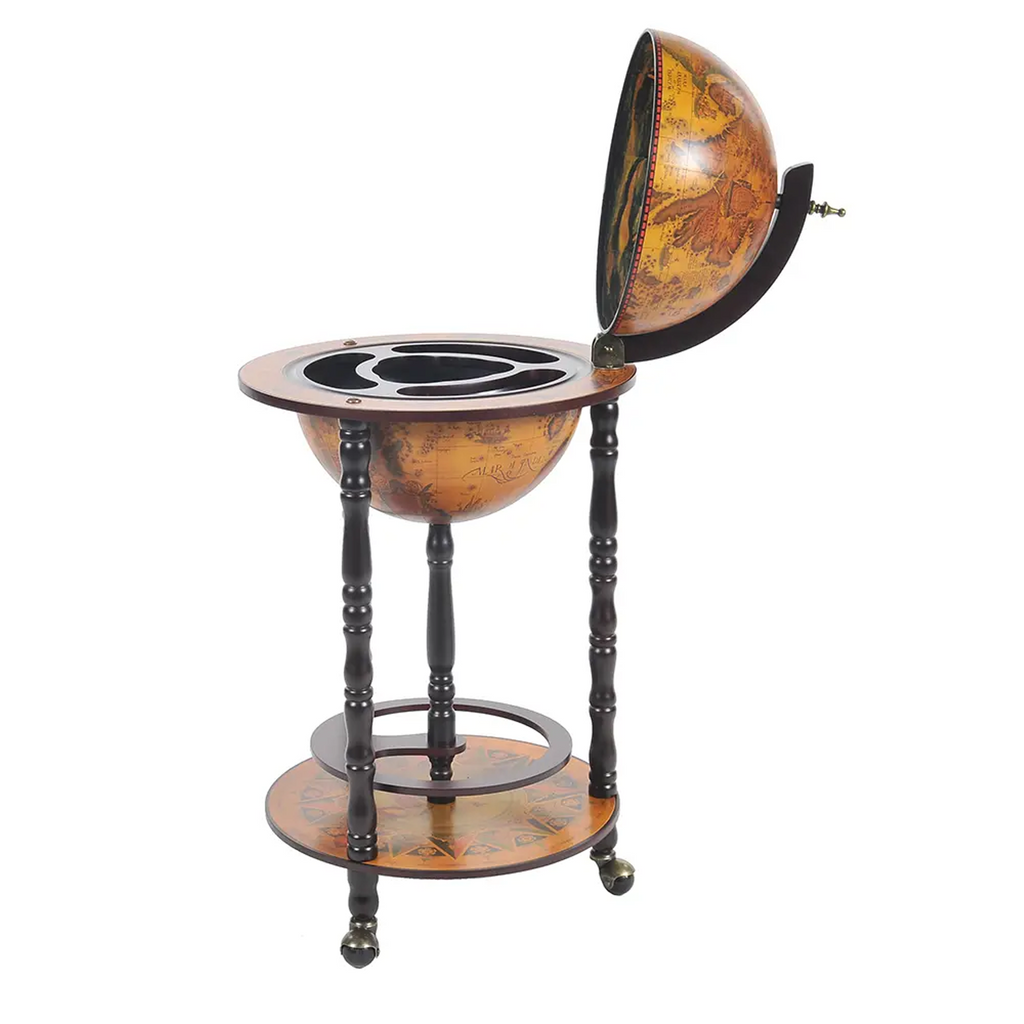 Globe Bar Table 330mm 4 Legs Stand - Red