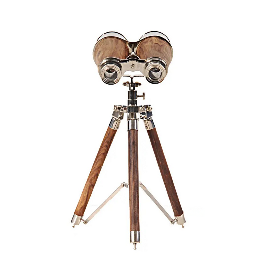 Brass Binocular On Stand