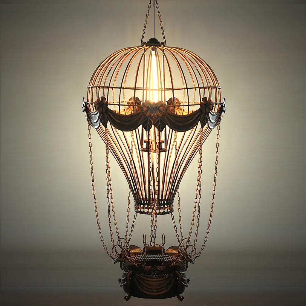 Vintage Hot Air Balloon Pendant