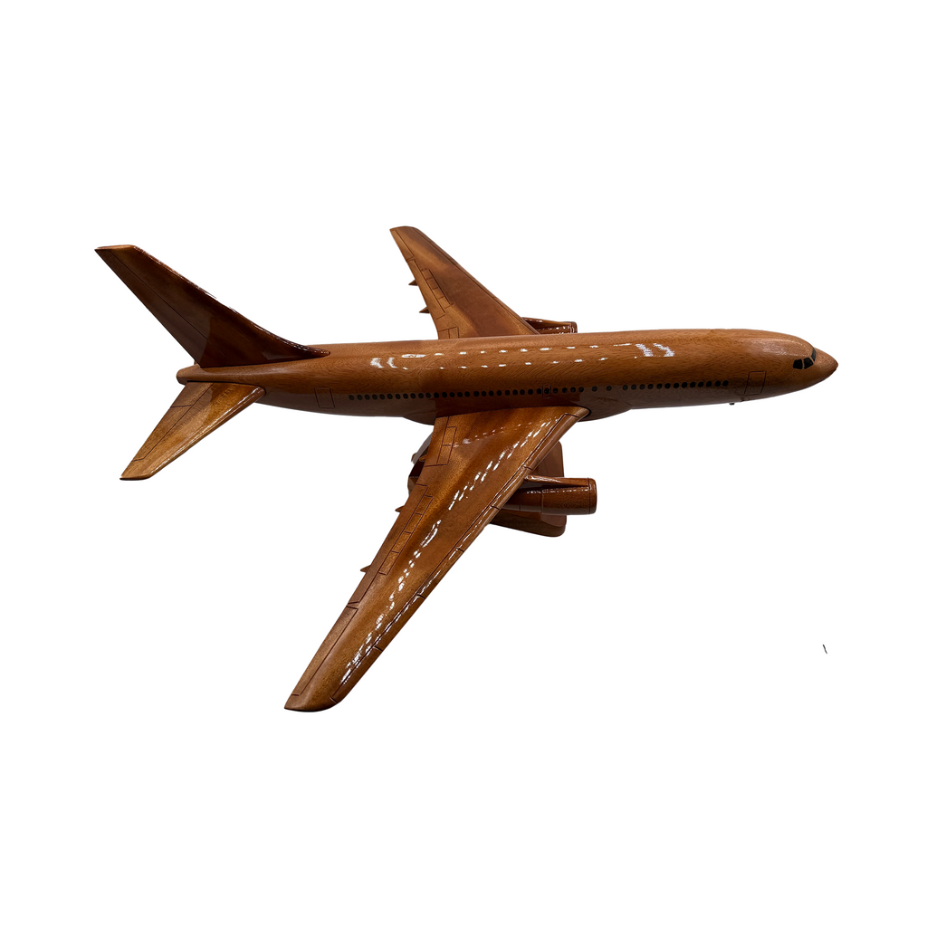 Boeing 767 Mahogany Wood Desktop Airplane Model