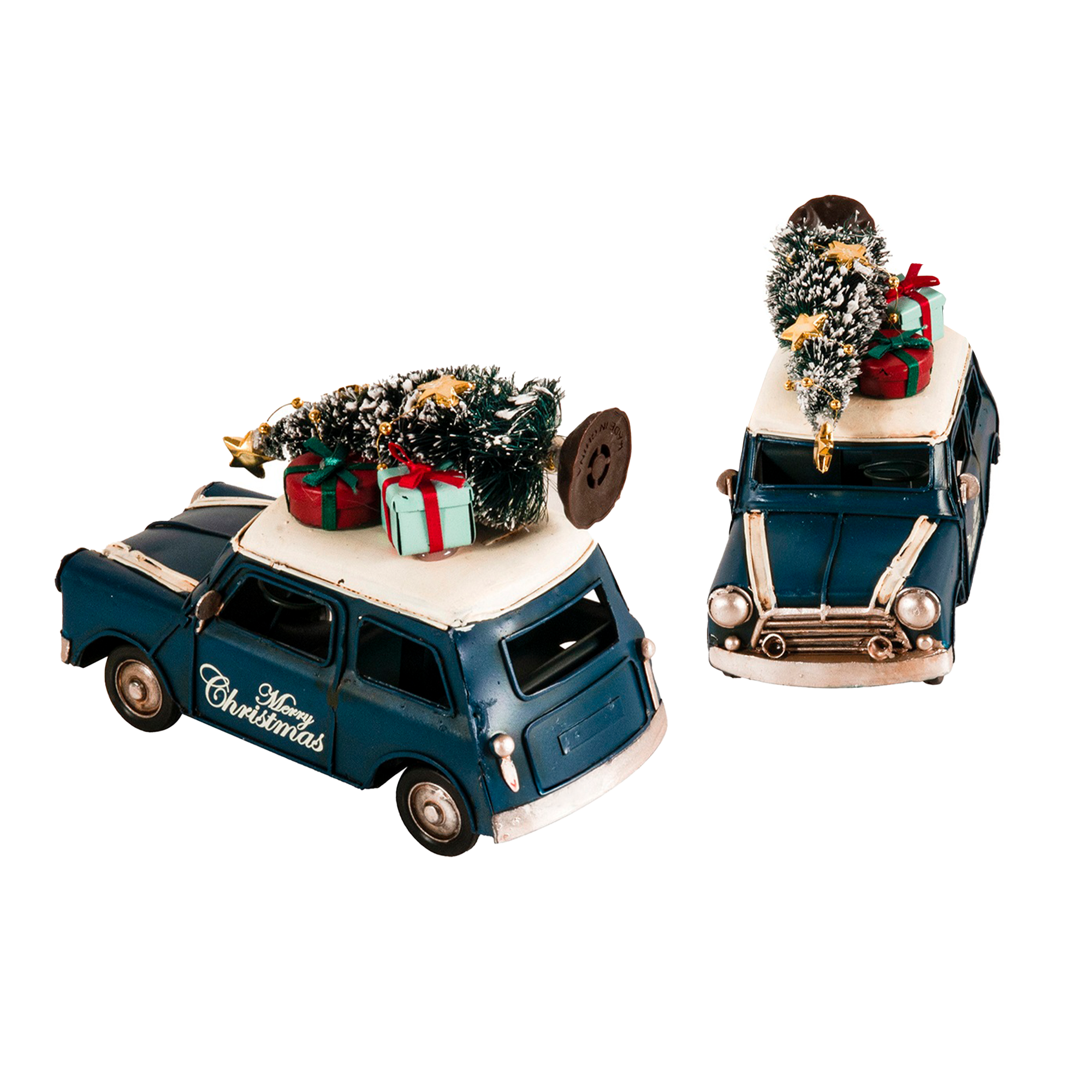 1960s Mini Cooper Christmas Car Model