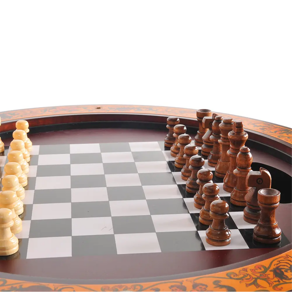 Red Globe 13 inches with chess holder